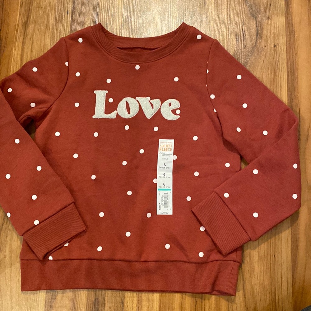 Girl’s LOVE Crewneck sweatshirt